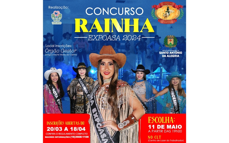 O SENSACIONAL CONCURSO DA ESCOLHA RAINHA EXPOASA 2024