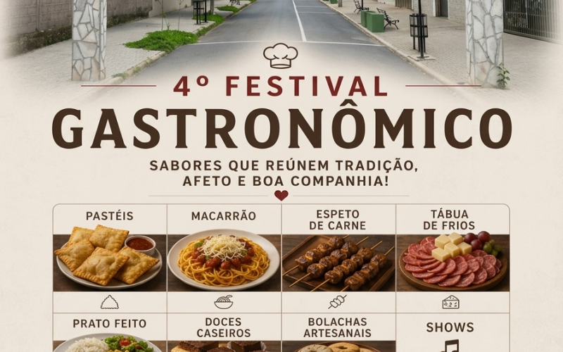 4º Festival Gastronômico de Santo Antônio da Alegria/SPVem aí o evento mais saboroso da região! De 04 a 07 de junho, San