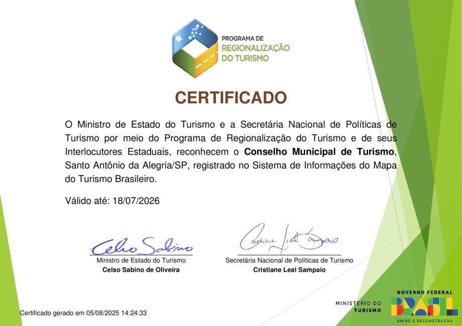 PROGRAMA DE REGIONALIZAÇÃO DO TURISMO